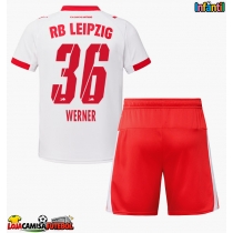 Camisa de Futebol RB Leipzig Timo Werner #36 Equipamento Principal Infantil 2025-26 Manga Curta (+ Calças curtas)